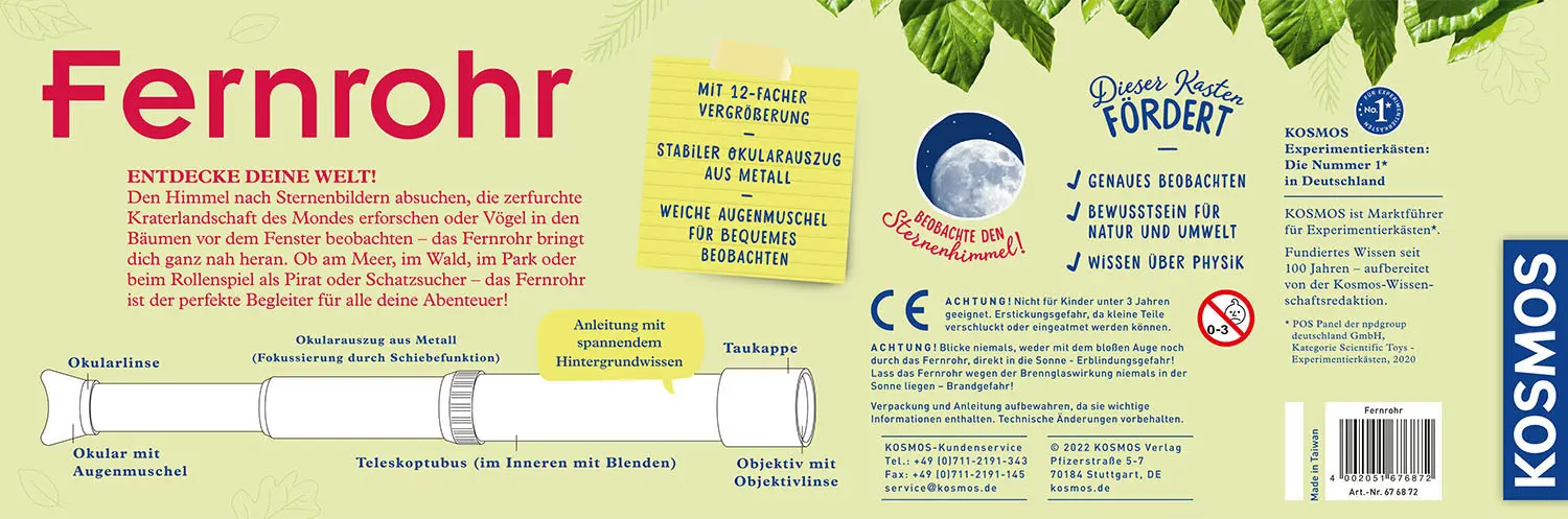 Bild: 4002051676872 | Fernrohr | Experimentierkasten | Spiel | Brettspiel | 676872 | Deutsch