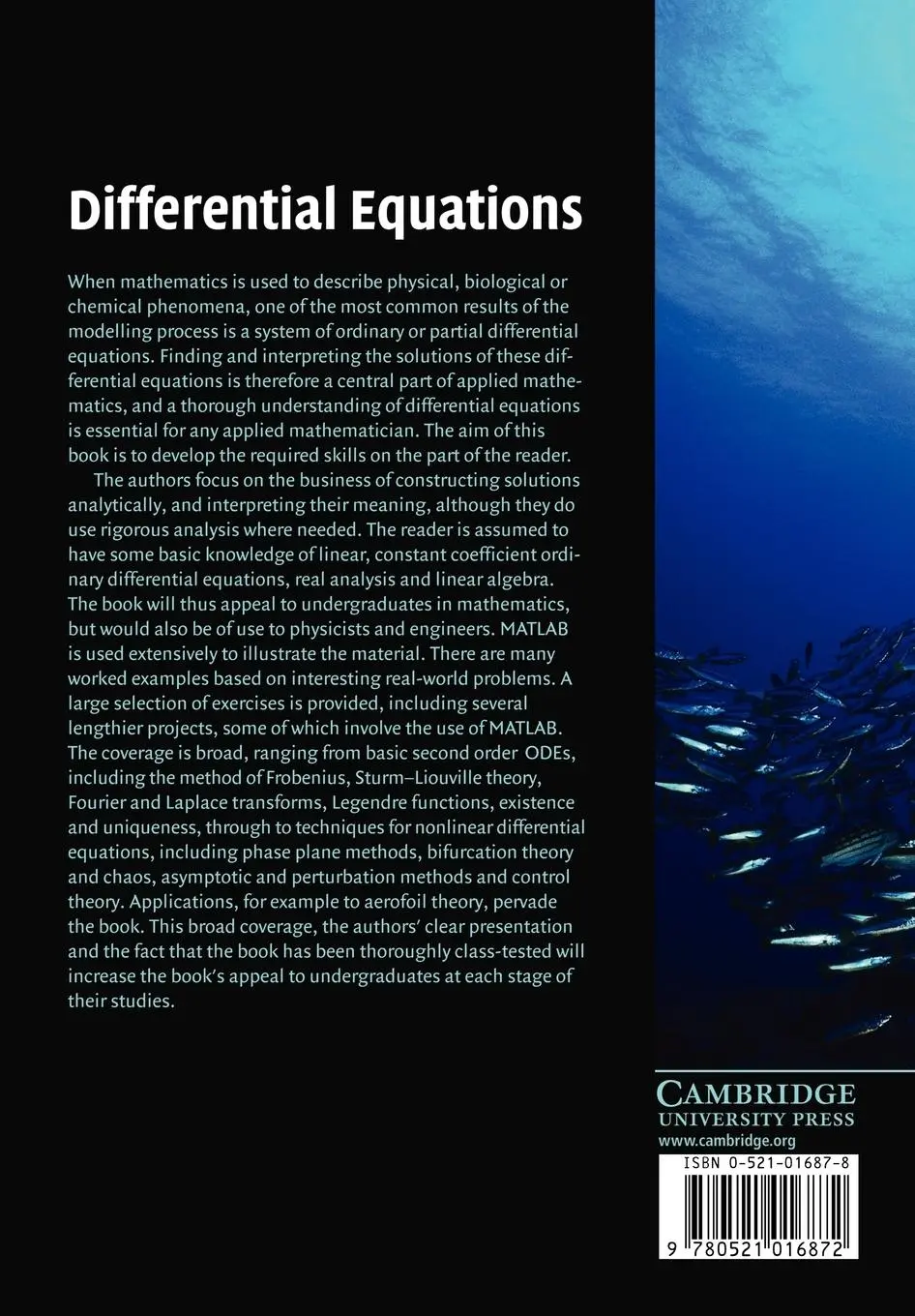 Rückseite: 9780521016872 | Differential Equations | Linear, Nonlinear, Ordinary, Partial | Buch