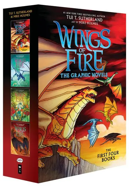 Cover: 9781338796872 | Wings of Fire #1-#4: A Graphic Novel Box Set (Wings of Fire Graphic...