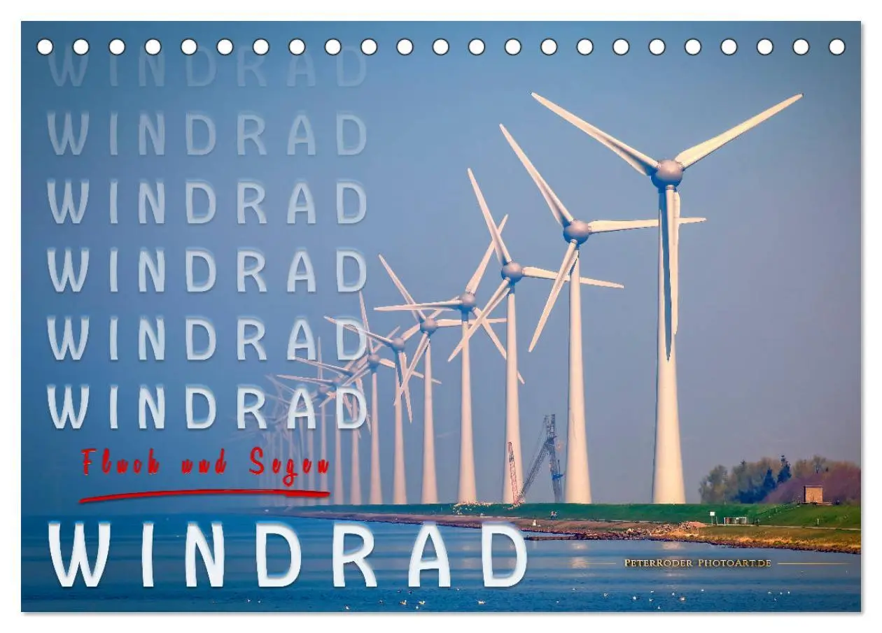 Cover: 9783457846872 | Windrad - Fluch und Segen (Tischkalender 2026 DIN A5 quer),...