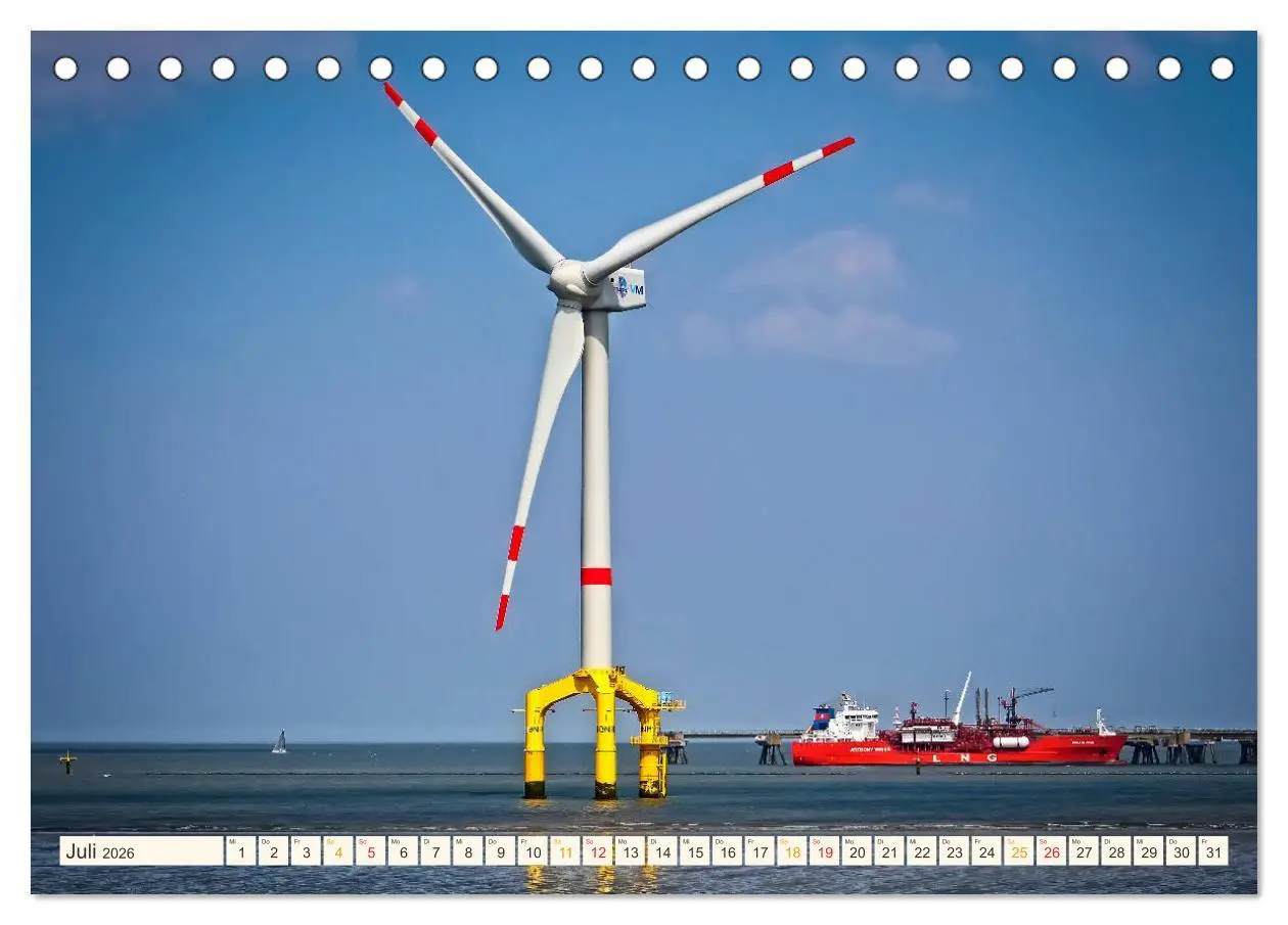 Bild: 9783457846872 | Windrad - Fluch und Segen (Tischkalender 2026 DIN A5 quer),...