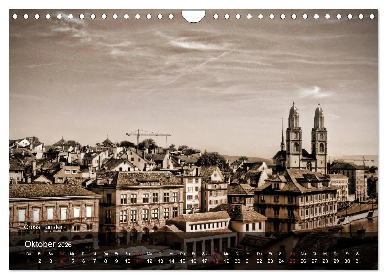 Bild: 9783516176872 | Gutes altes Zürich (Wandkalender 2026 DIN A4 quer), CALVENDO...