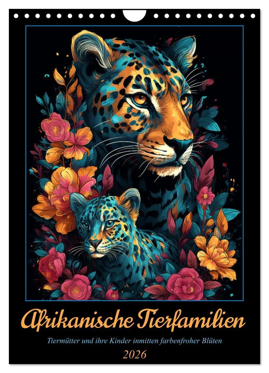 Cover: 9783516316872 | Afrikanische Tierfamilien (Wandkalender 2026 DIN A4 hoch), CALVENDO...