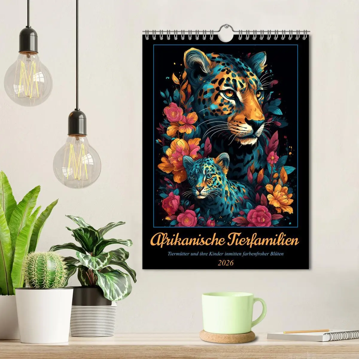 Bild: 9783516316872 | Afrikanische Tierfamilien (Wandkalender 2026 DIN A4 hoch), CALVENDO...