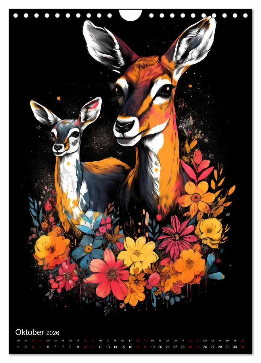 Bild: 9783516316872 | Afrikanische Tierfamilien (Wandkalender 2026 DIN A4 hoch), CALVENDO...
