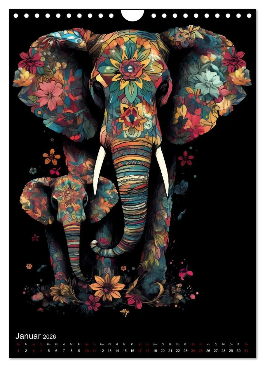 Bild: 9783516316872 | Afrikanische Tierfamilien (Wandkalender 2026 DIN A4 hoch), CALVENDO...