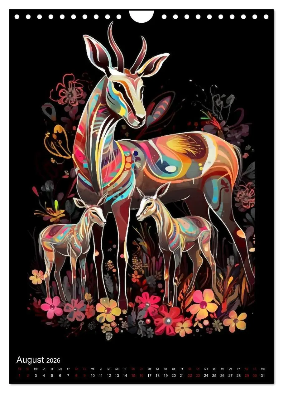 Bild: 9783516316872 | Afrikanische Tierfamilien (Wandkalender 2026 DIN A4 hoch), CALVENDO...