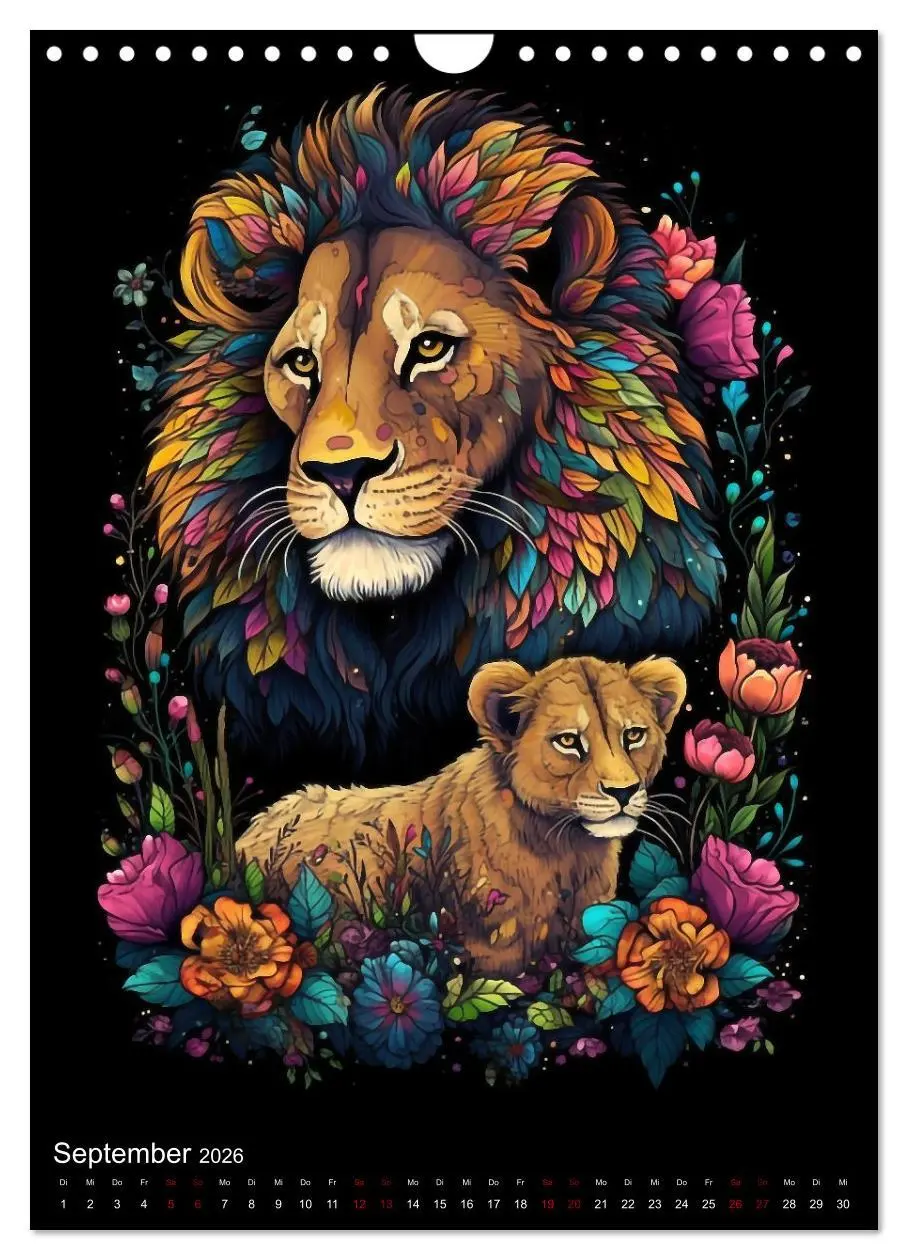 Bild: 9783516316872 | Afrikanische Tierfamilien (Wandkalender 2026 DIN A4 hoch), CALVENDO...