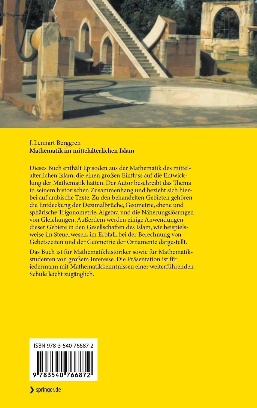 Rückseite: 9783540766872 | Mathematik im mittelalterlichen Islam | J. L. Berggren | Buch | 200 S.
