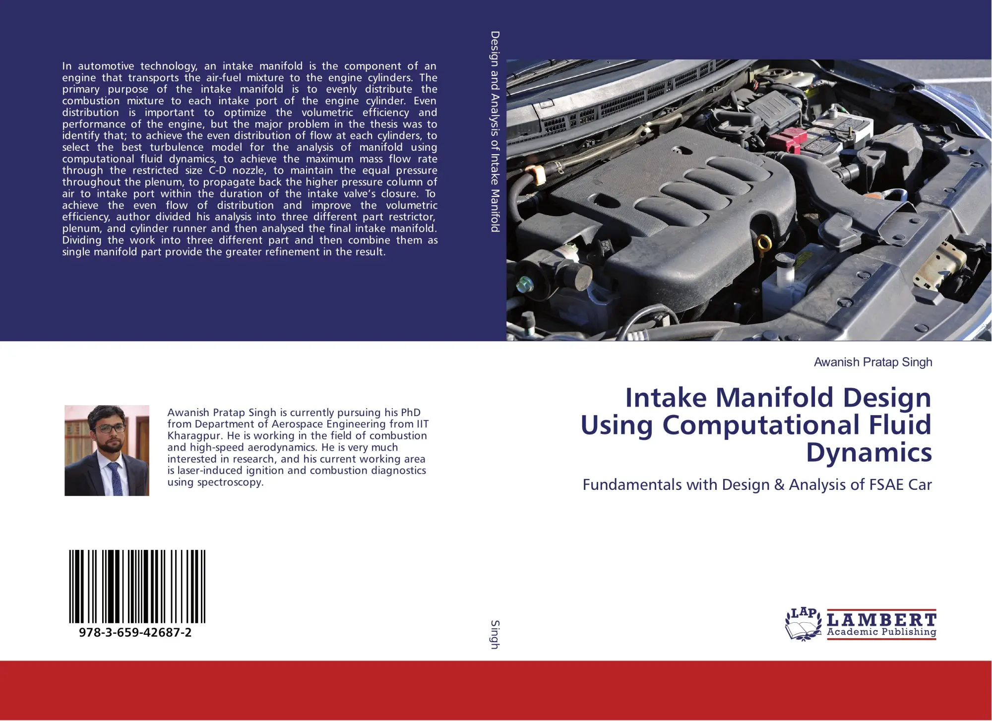 Cover: 9783659426872 | Intake Manifold Design Using Computational Fluid Dynamics | Singh