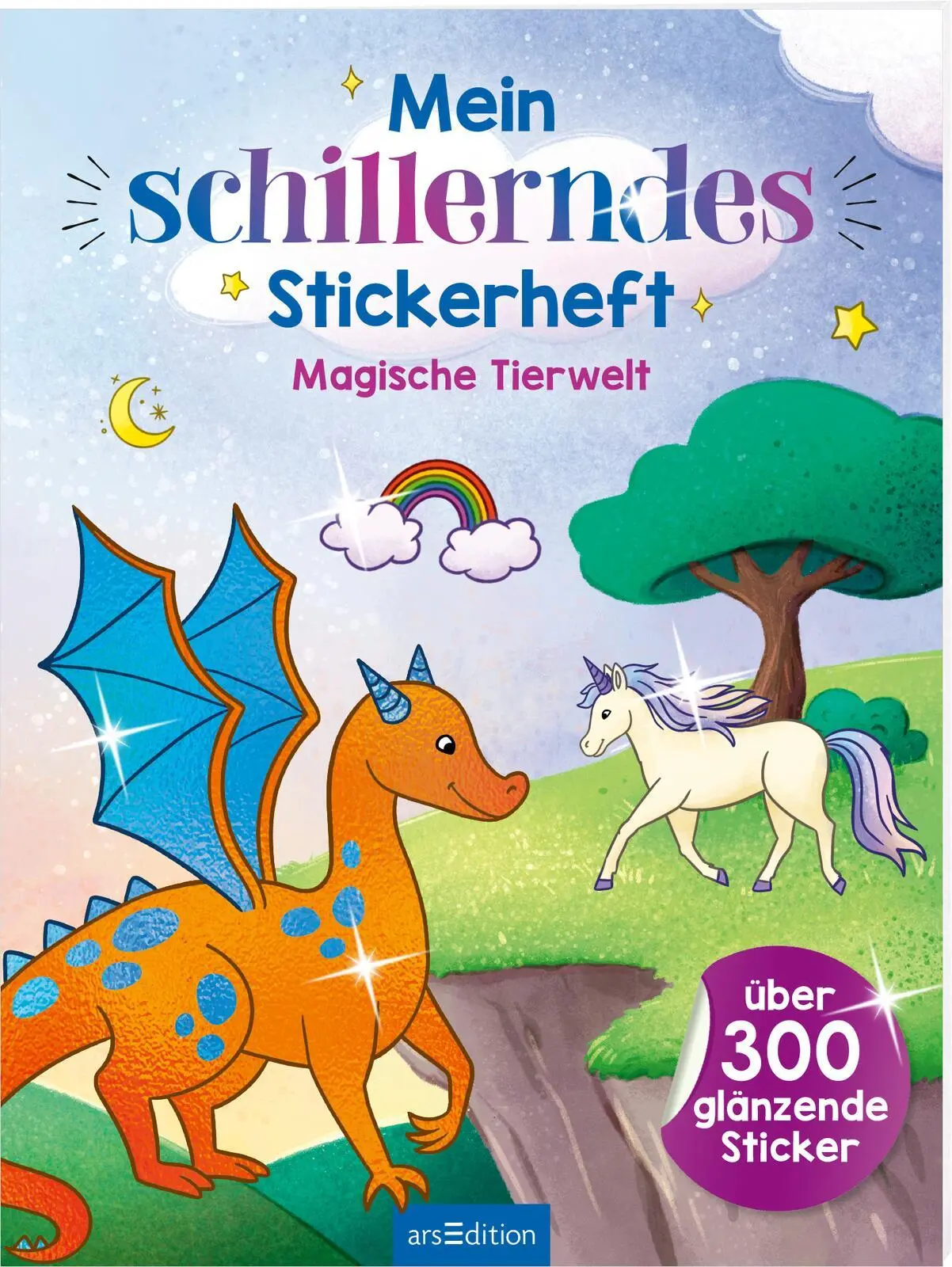Cover: 9783845856872 | Mein schillerndes Stickerheft - Magische Tierwelt | Marie Zippel