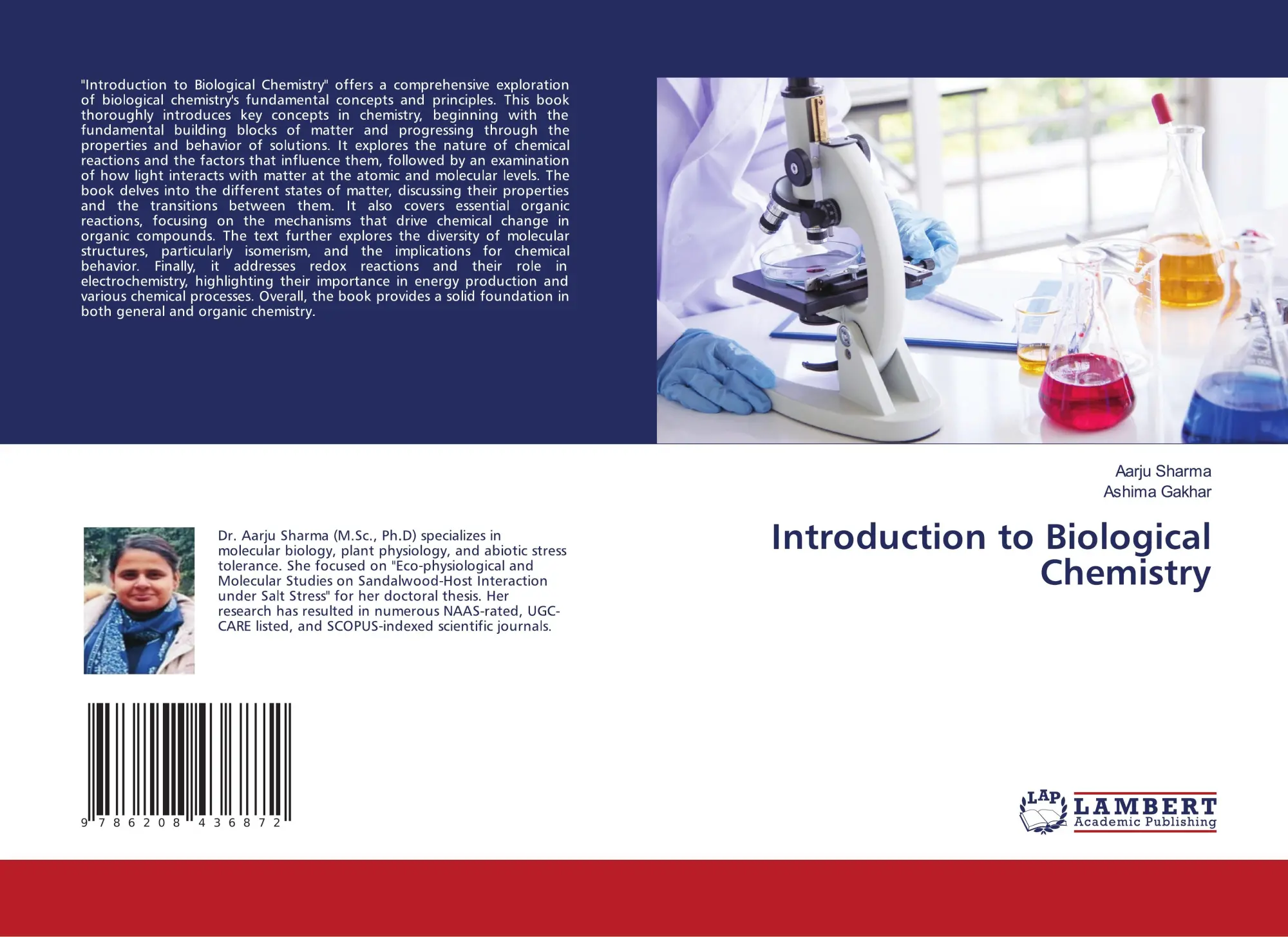 Cover: 9786208436872 | Introduction to Biological Chemistry | Aarju Sharma (u. a.) | Buch