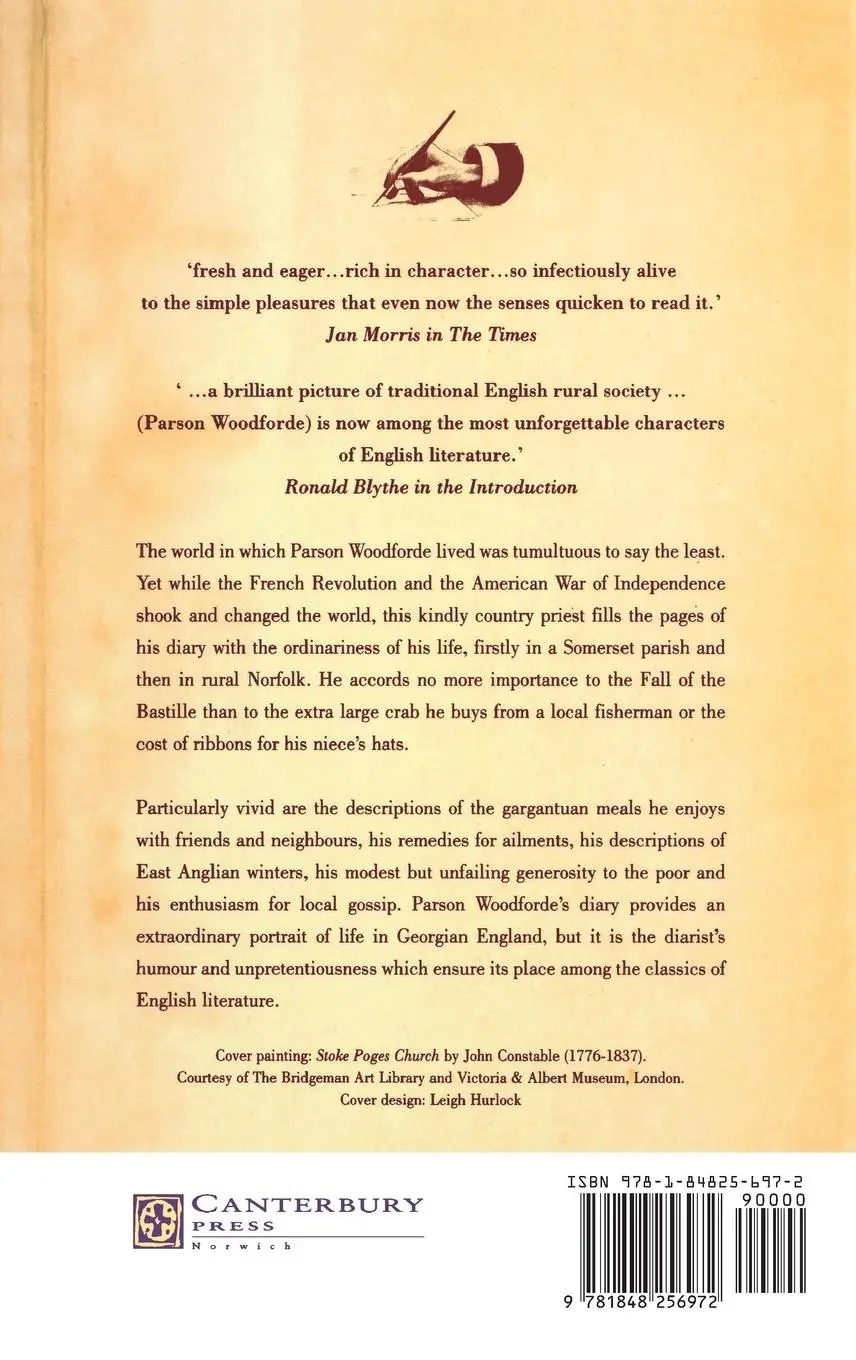 Rückseite: 9781848256972 | The Diary of a Country Parson, 1758-1802 | James Woodforde (u. a.)