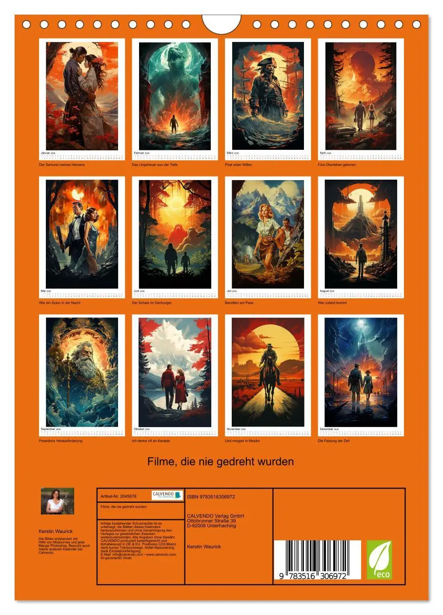Bild: 9783516306972 | Filme, die nie gedreht wurden (Wandkalender 2026 DIN A4 hoch),...