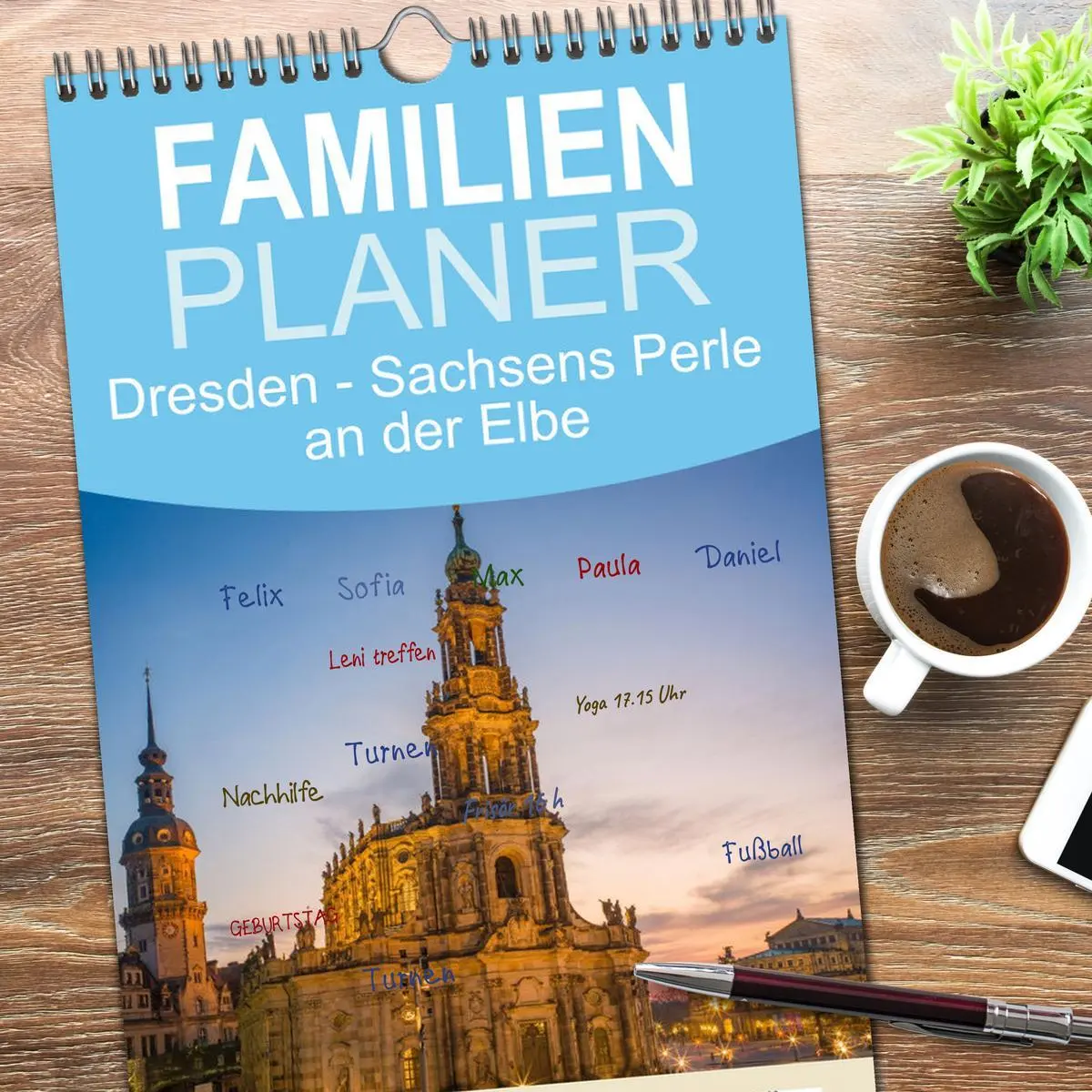 Bild: 9783516616972 | Familienplaner 2026 - Dresden - Sachsens Perle an der Elbe mit 5...