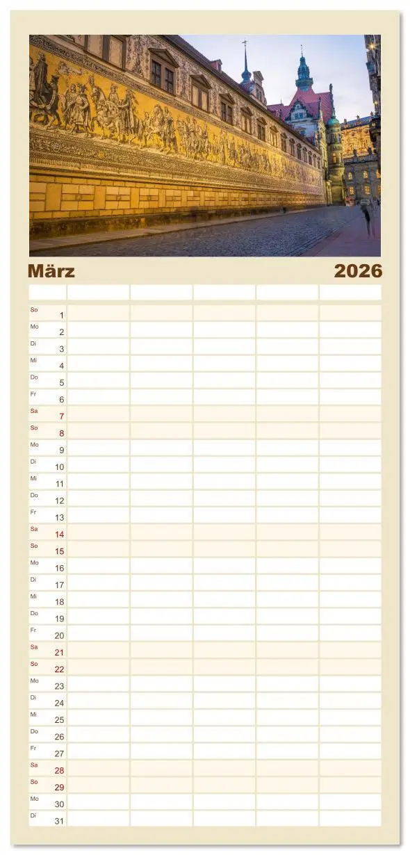 Bild: 9783516616972 | Familienplaner 2026 - Dresden - Sachsens Perle an der Elbe mit 5...