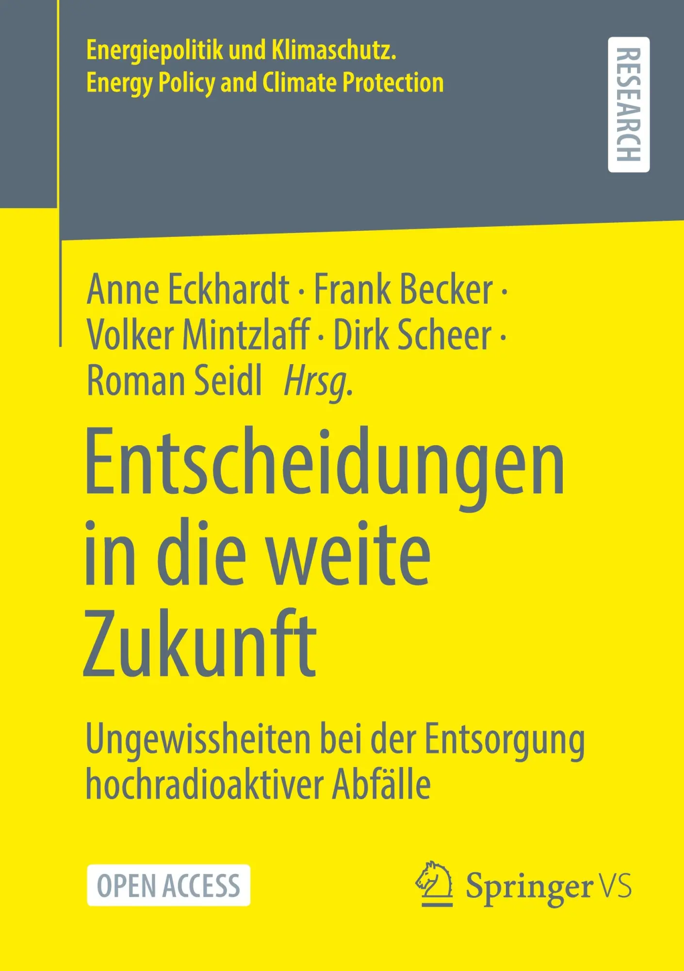 Cover: 9783658426972 | Entscheidungen in die weite Zukunft | Anne Eckhardt (u. a.) | Buch