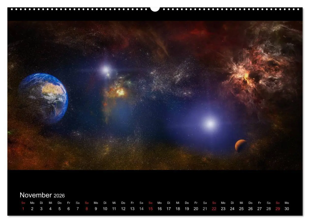 Bild: 9783457967072 | Kosmische Panoramen (Wandkalender 2026 DIN A2 quer), CALVENDO...
