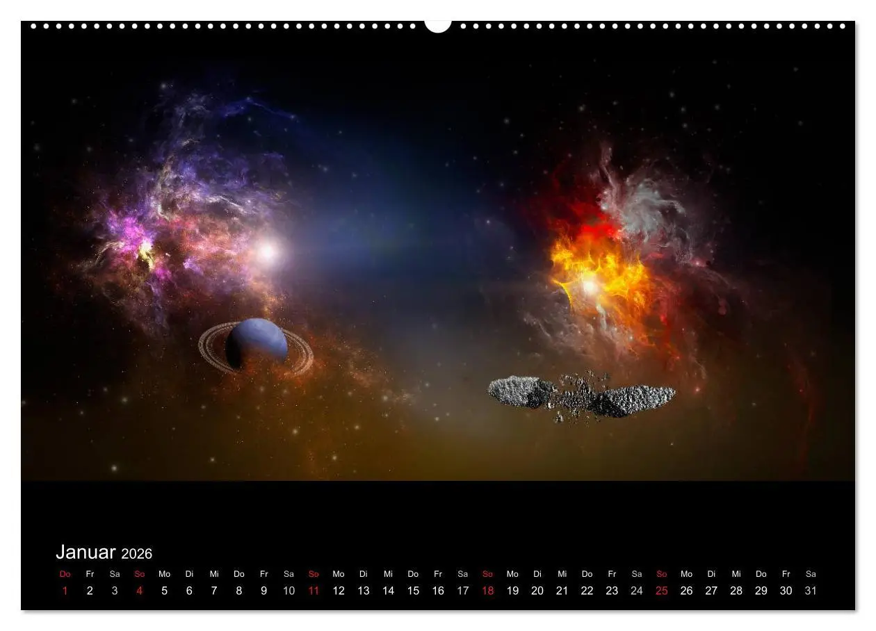 Bild: 9783457967072 | Kosmische Panoramen (Wandkalender 2026 DIN A2 quer), CALVENDO...