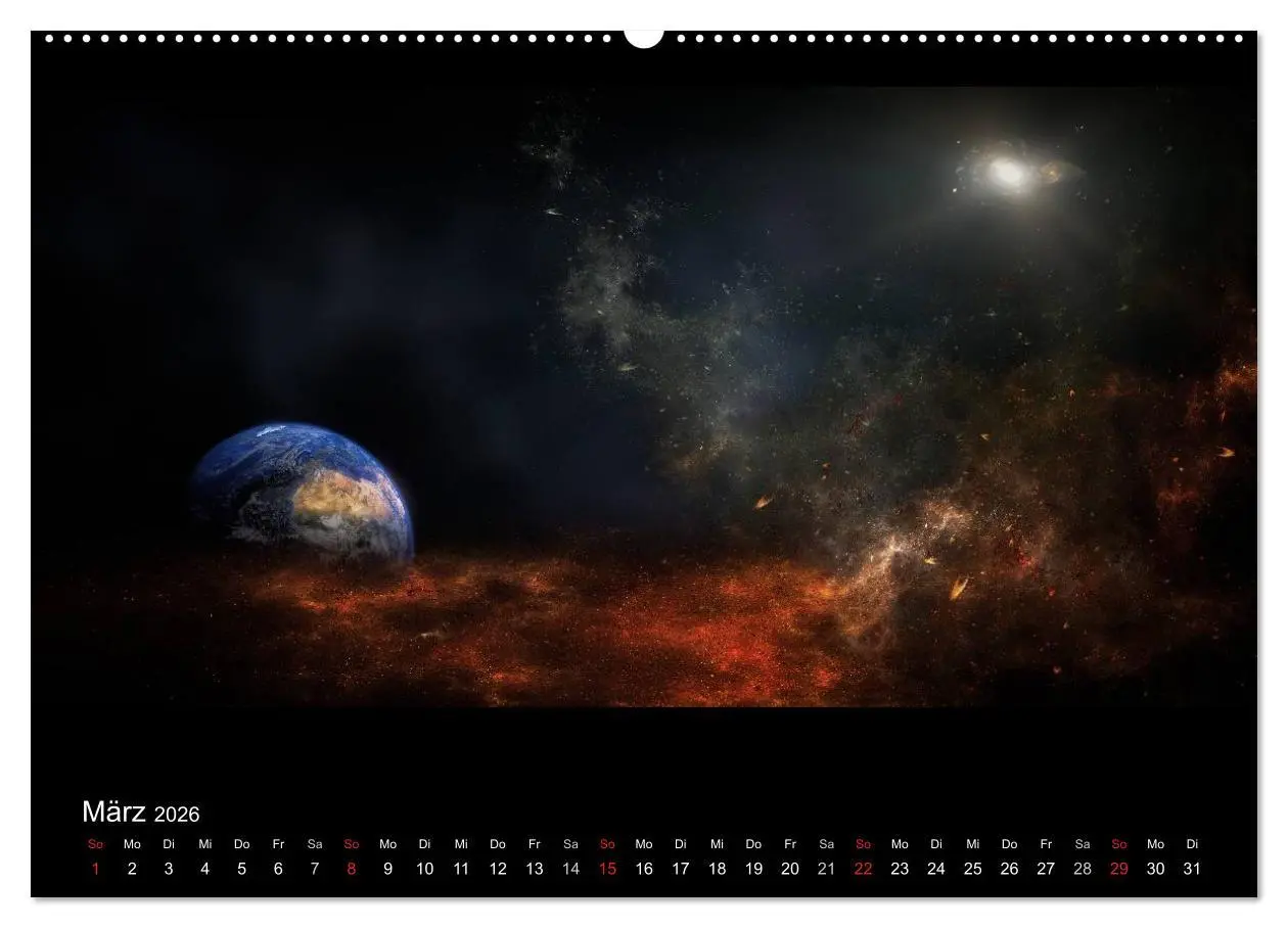 Bild: 9783457967072 | Kosmische Panoramen (Wandkalender 2026 DIN A2 quer), CALVENDO...