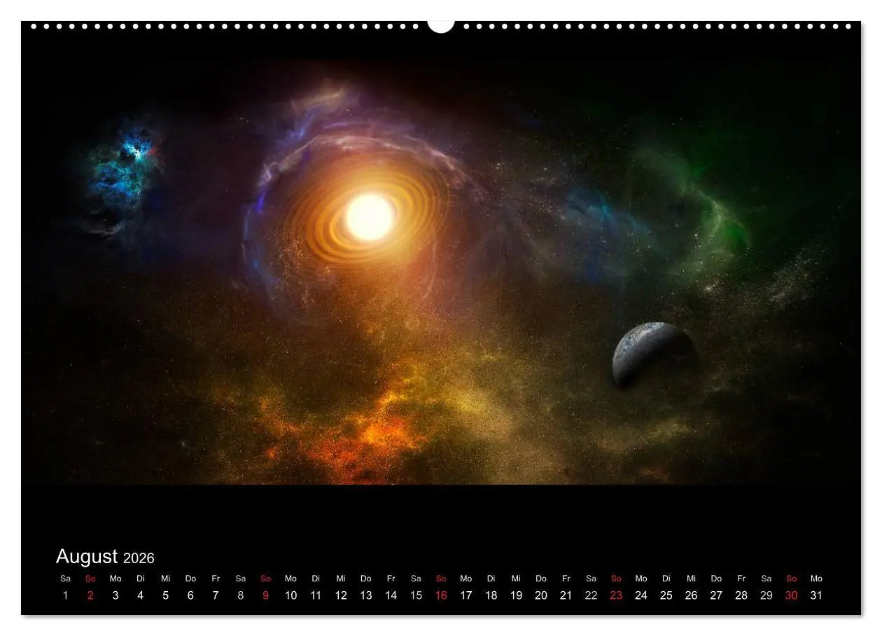 Bild: 9783457967072 | Kosmische Panoramen (Wandkalender 2026 DIN A2 quer), CALVENDO...