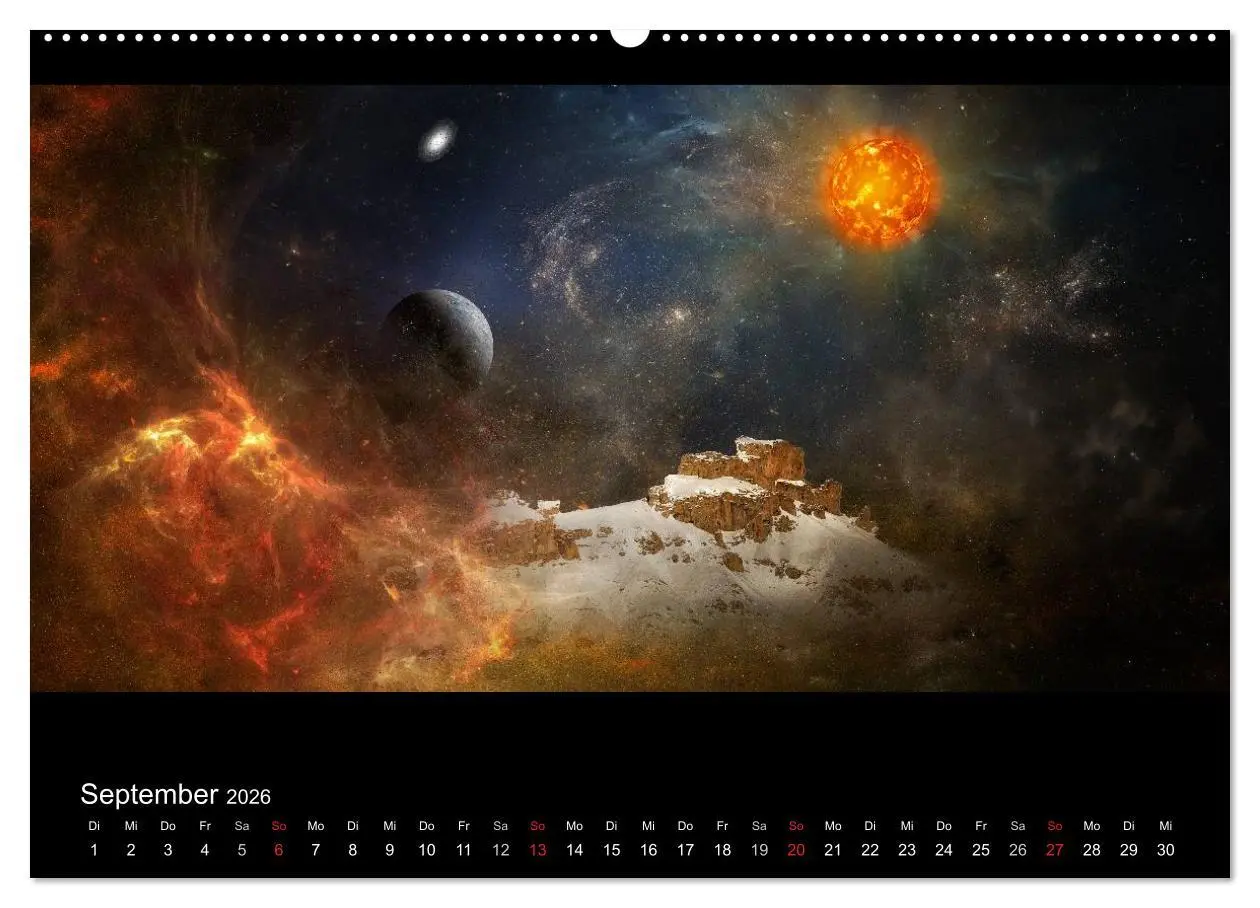 Bild: 9783457967072 | Kosmische Panoramen (Wandkalender 2026 DIN A2 quer), CALVENDO...
