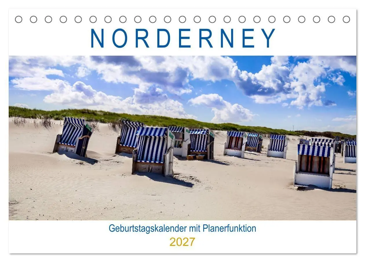 Cover: 9783569767072 | NORDERNEY Geburtstagskalender mit Planerfunktion (Tischkalender...