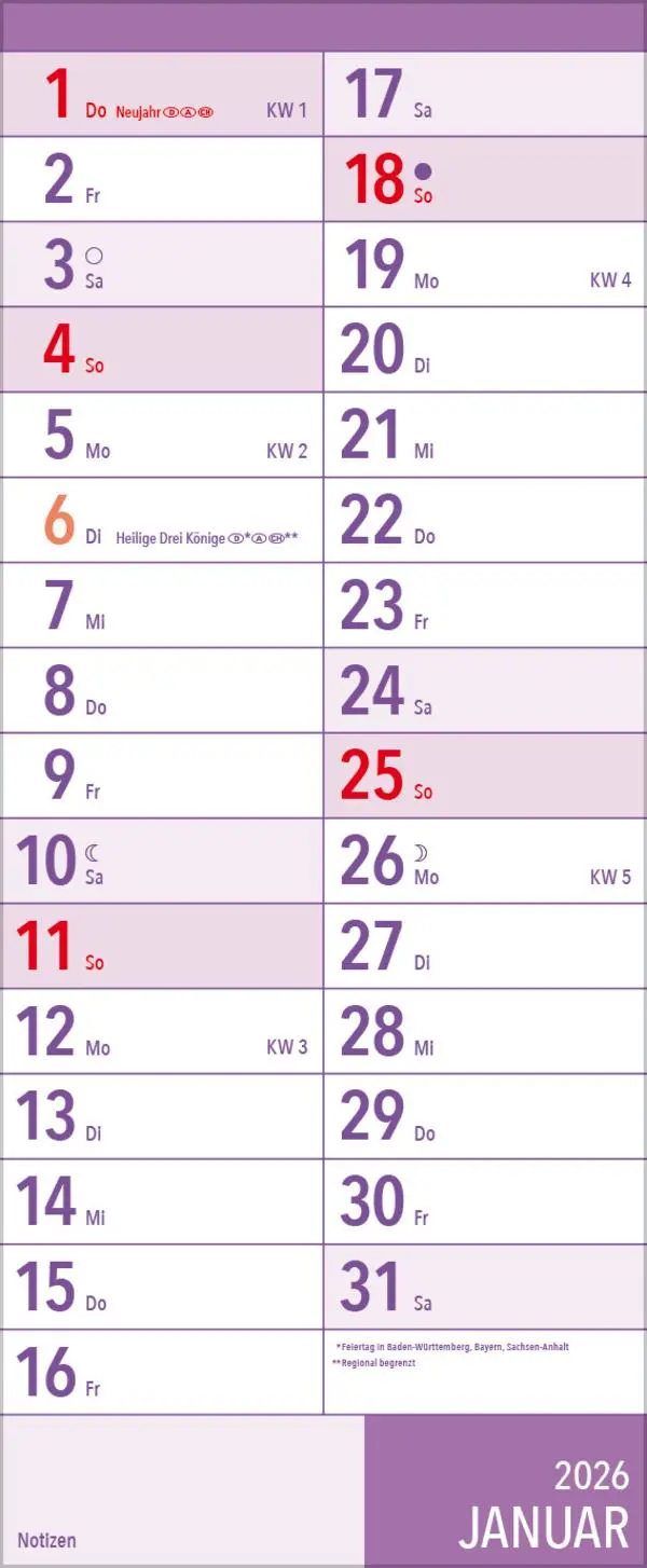 Bild: 9783731887072 | XL Planer Großdruck 2026 | Verlag Korsch | Kalender | 12 S. | Deutsch