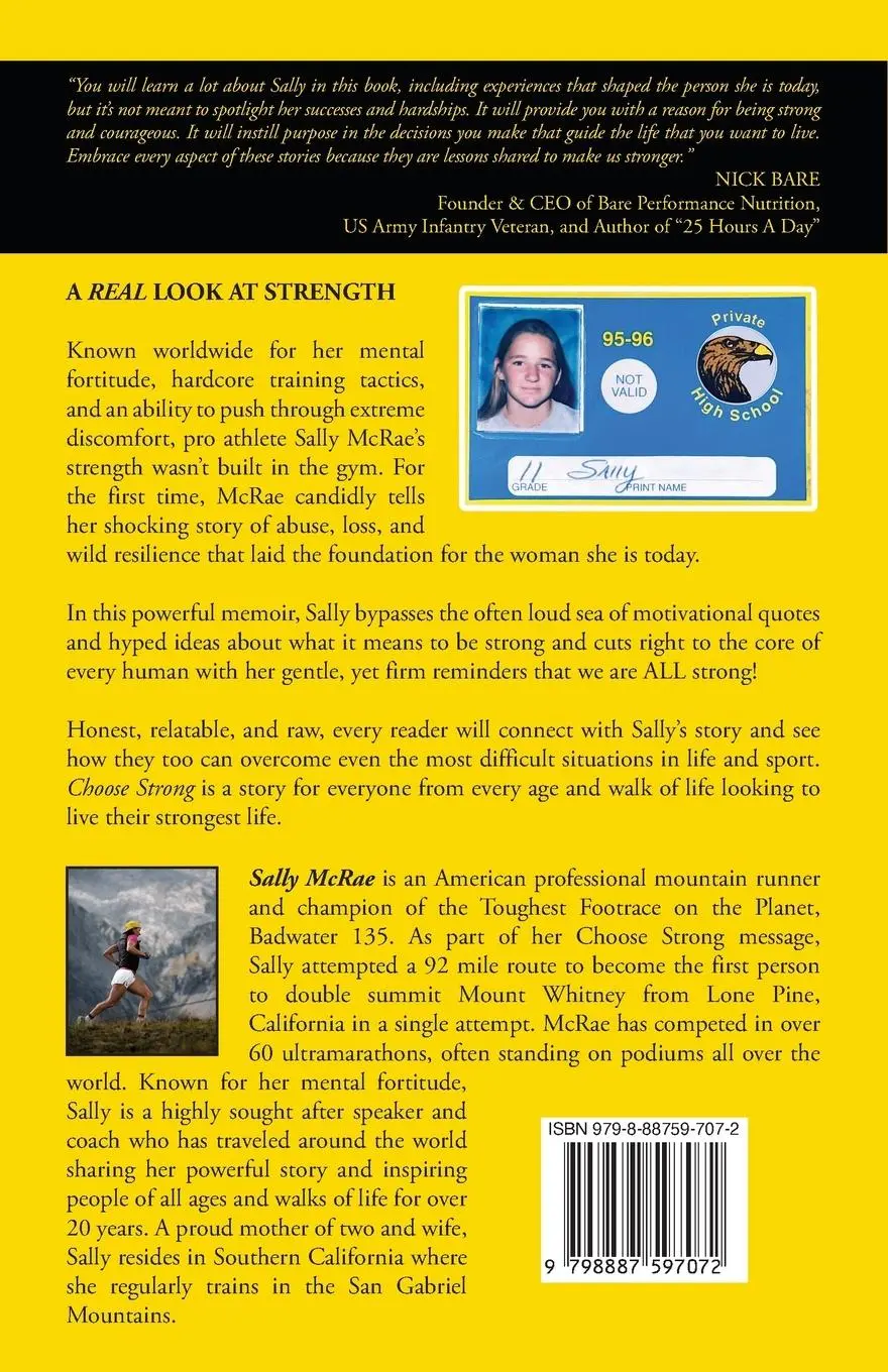 Rückseite: 9798887597072 | CHOOSE STRONG | The Choice That Changes Everything | Sally McRae