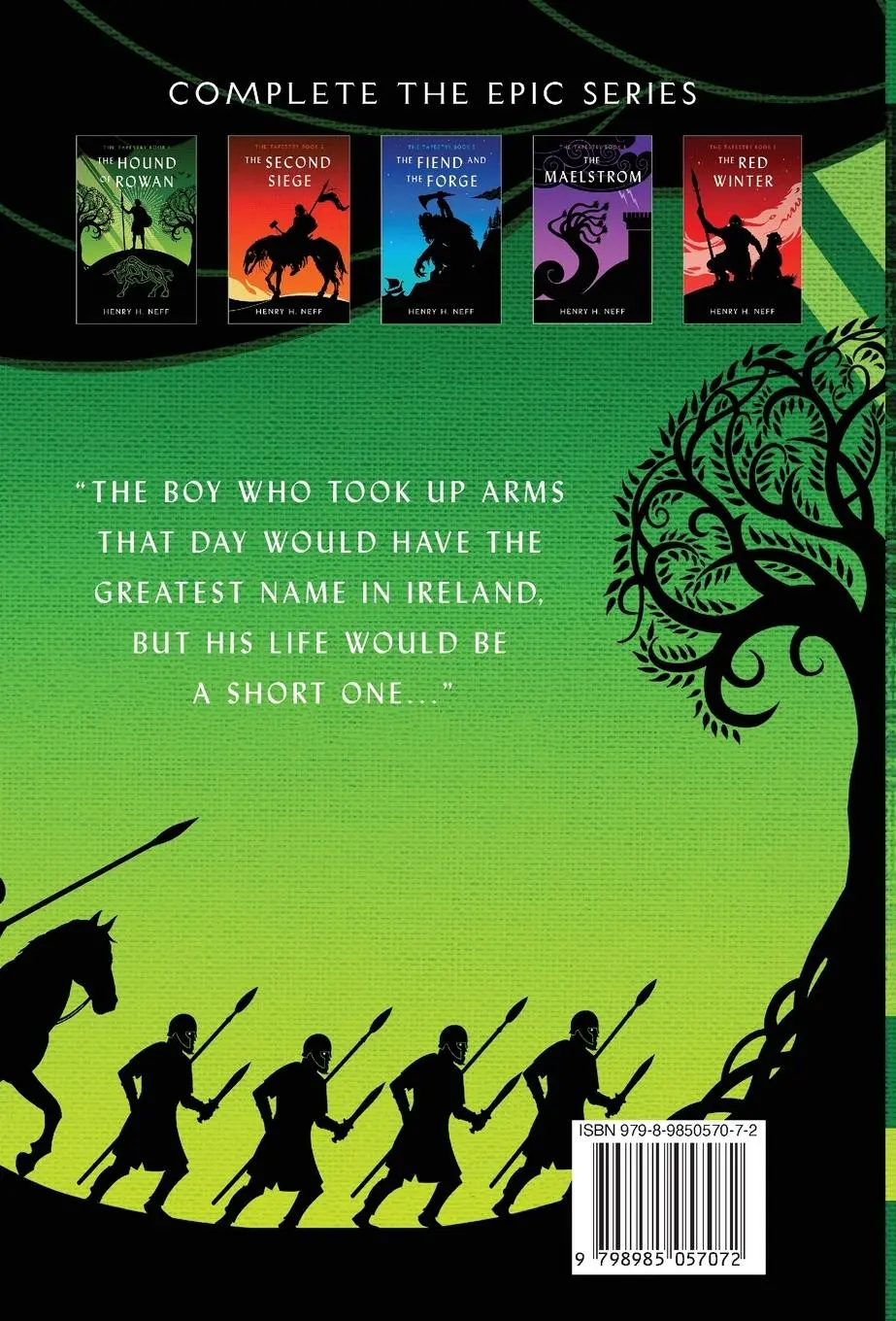 Rückseite: 9798985057072 | The Hound of Rowan | Book One of The Tapestry | Henry H Neff | Buch