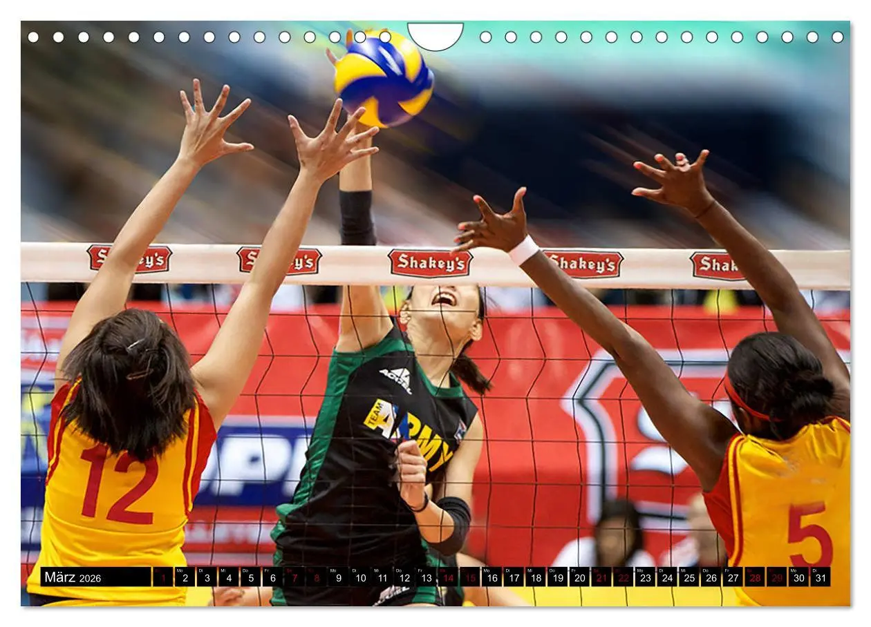 Bild: 9783457887172 | Volleyball Action (Wandkalender 2026 DIN A4 quer), CALVENDO...