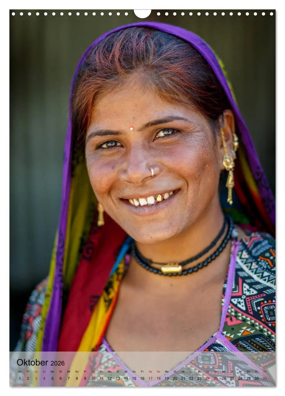 Bild: 9783516357172 | Menschen in Indien (Wandkalender 2026 DIN A3 hoch), CALVENDO...