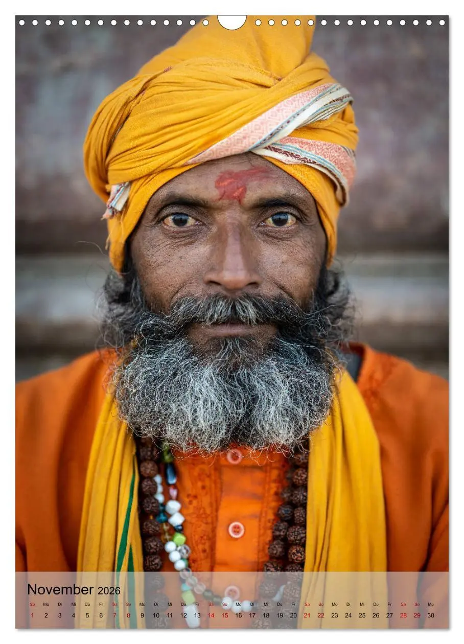 Bild: 9783516357172 | Menschen in Indien (Wandkalender 2026 DIN A3 hoch), CALVENDO...