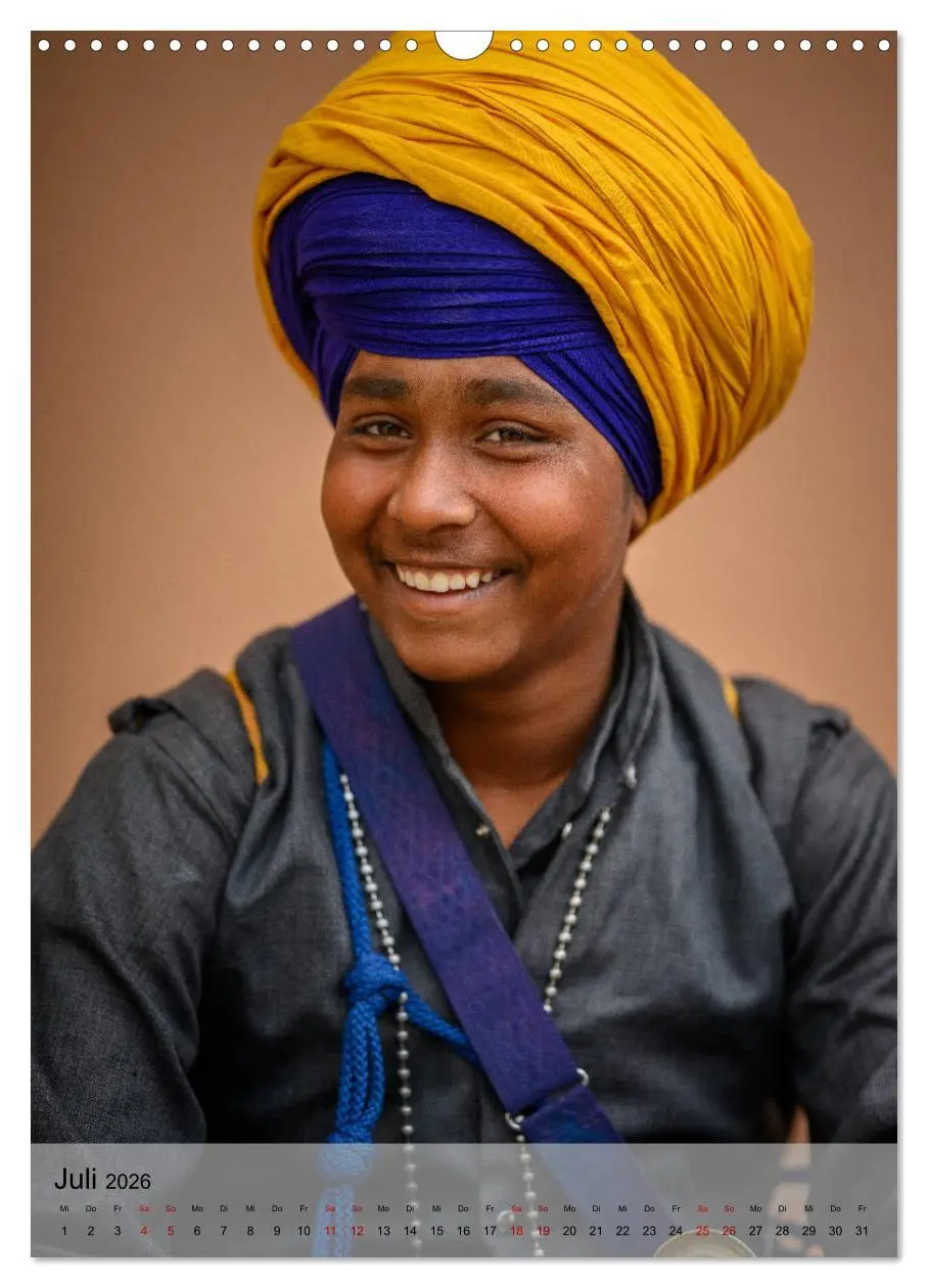 Bild: 9783516357172 | Menschen in Indien (Wandkalender 2026 DIN A3 hoch), CALVENDO...