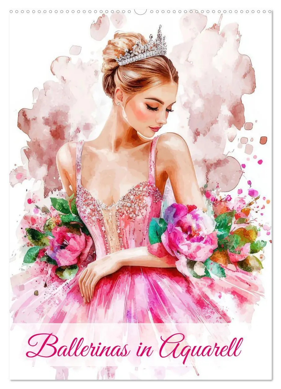 Cover: 9783516597172 | Ballerinas in Aquarell (Wandkalender 2026 DIN A2 hoch), CALVENDO...