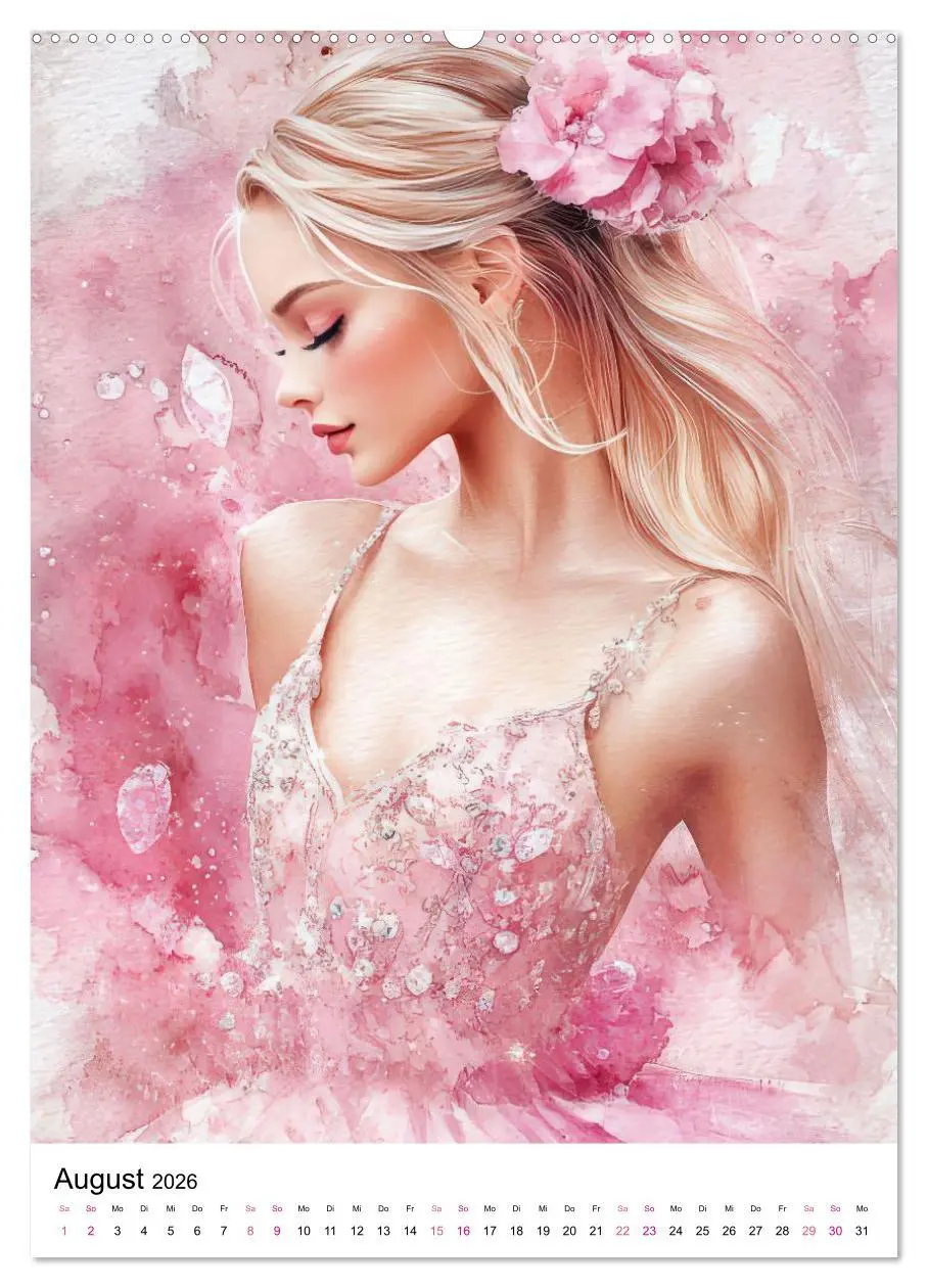 Bild: 9783516597172 | Ballerinas in Aquarell (Wandkalender 2026 DIN A2 hoch), CALVENDO...