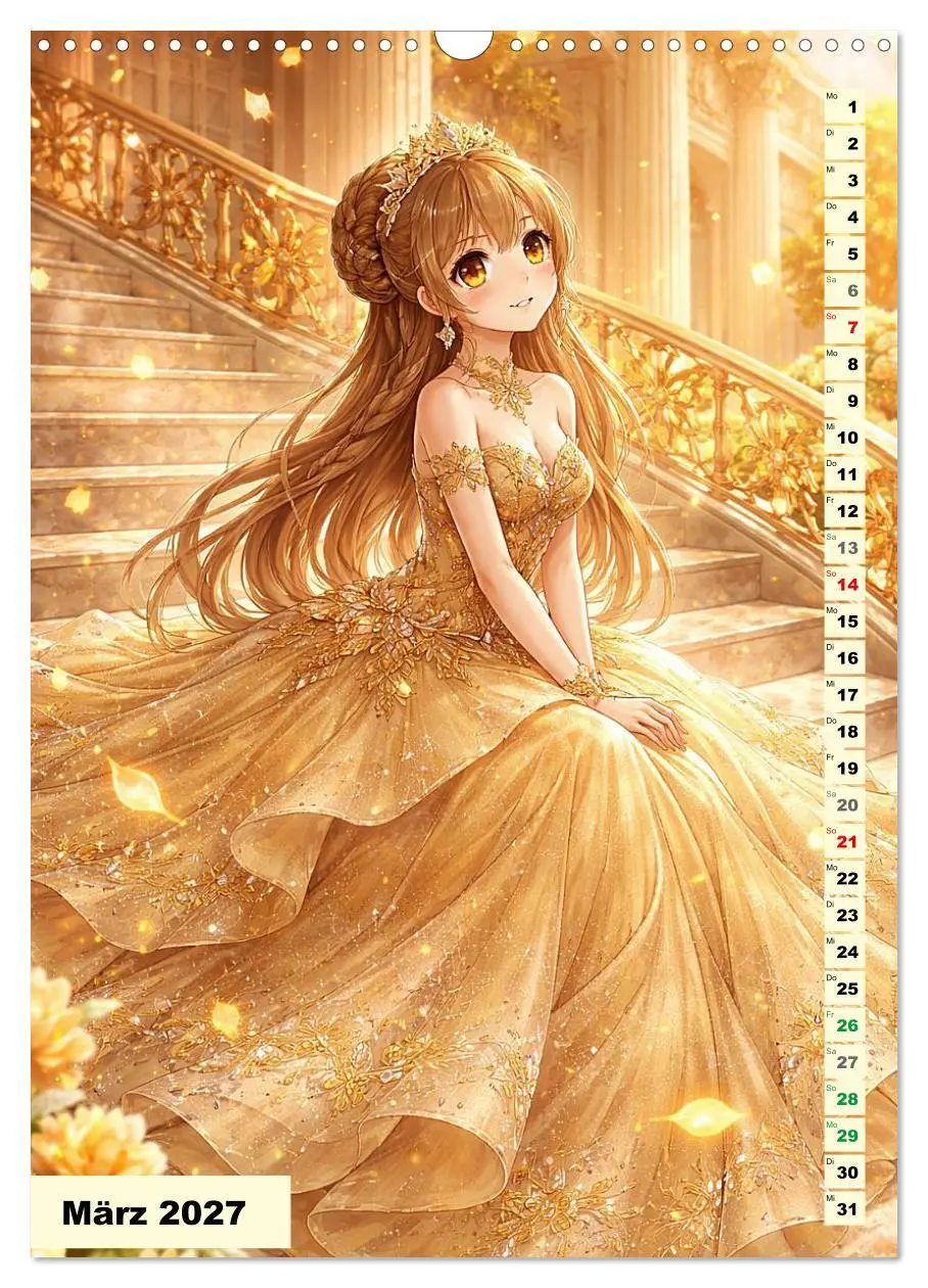 Bild: 9783516807172 | Prinzessinnen auf der Treppe (Wandkalender 2027 DIN A3 hoch),...