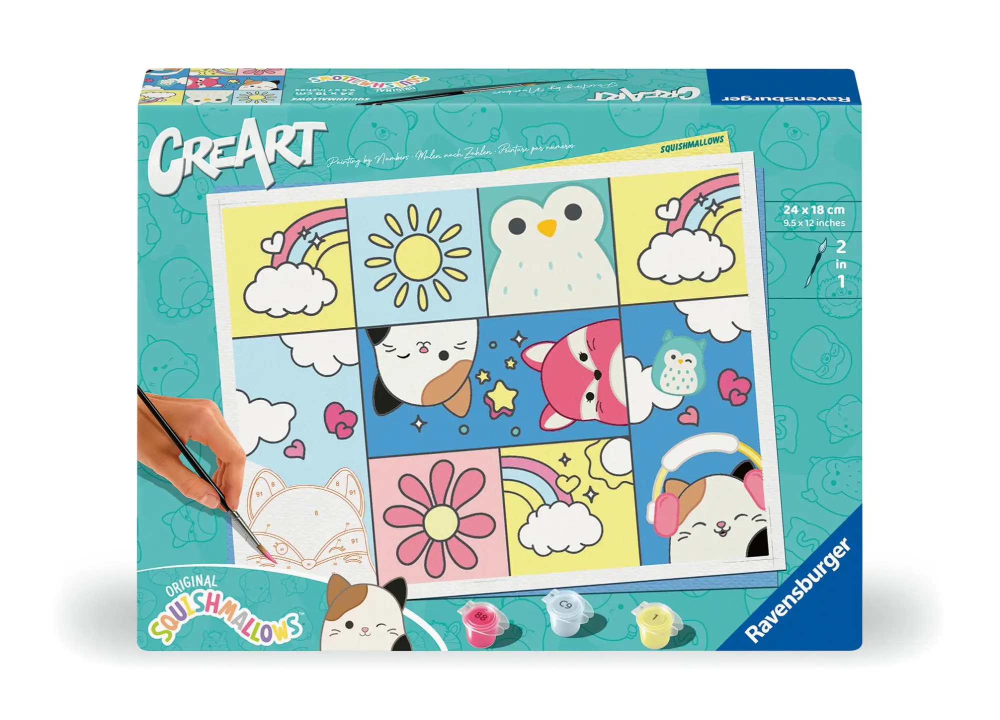 Cover: 4005556237272 | CreArt Adults Trend - Squishmallows | Spiel | CreArt Malen nach Zahlen