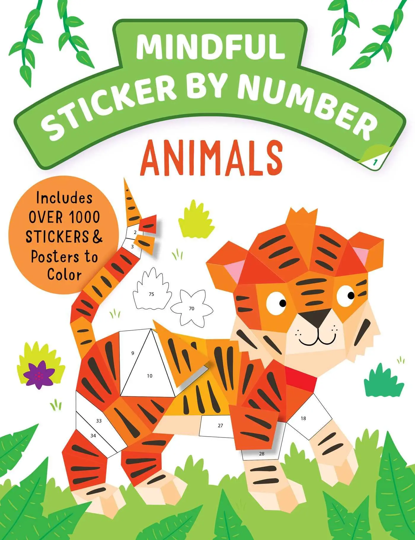 Cover: 9781647227272 | Mindful Sticker by Number: Animals | Insight Kids | Taschenbuch | 2022