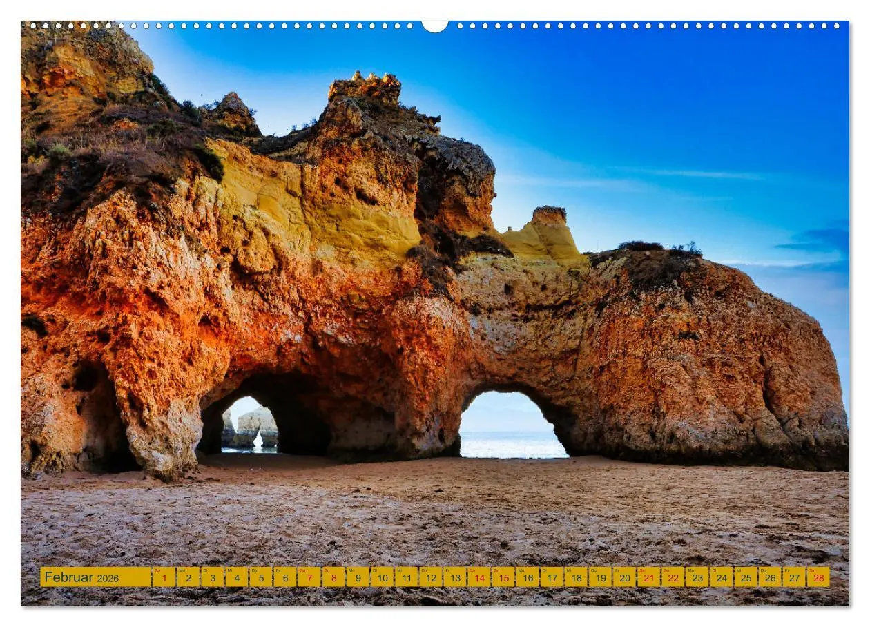 Bild: 9783457497272 | Algarve pur (Wandkalender 2026 DIN A2 quer), CALVENDO Monatskalender