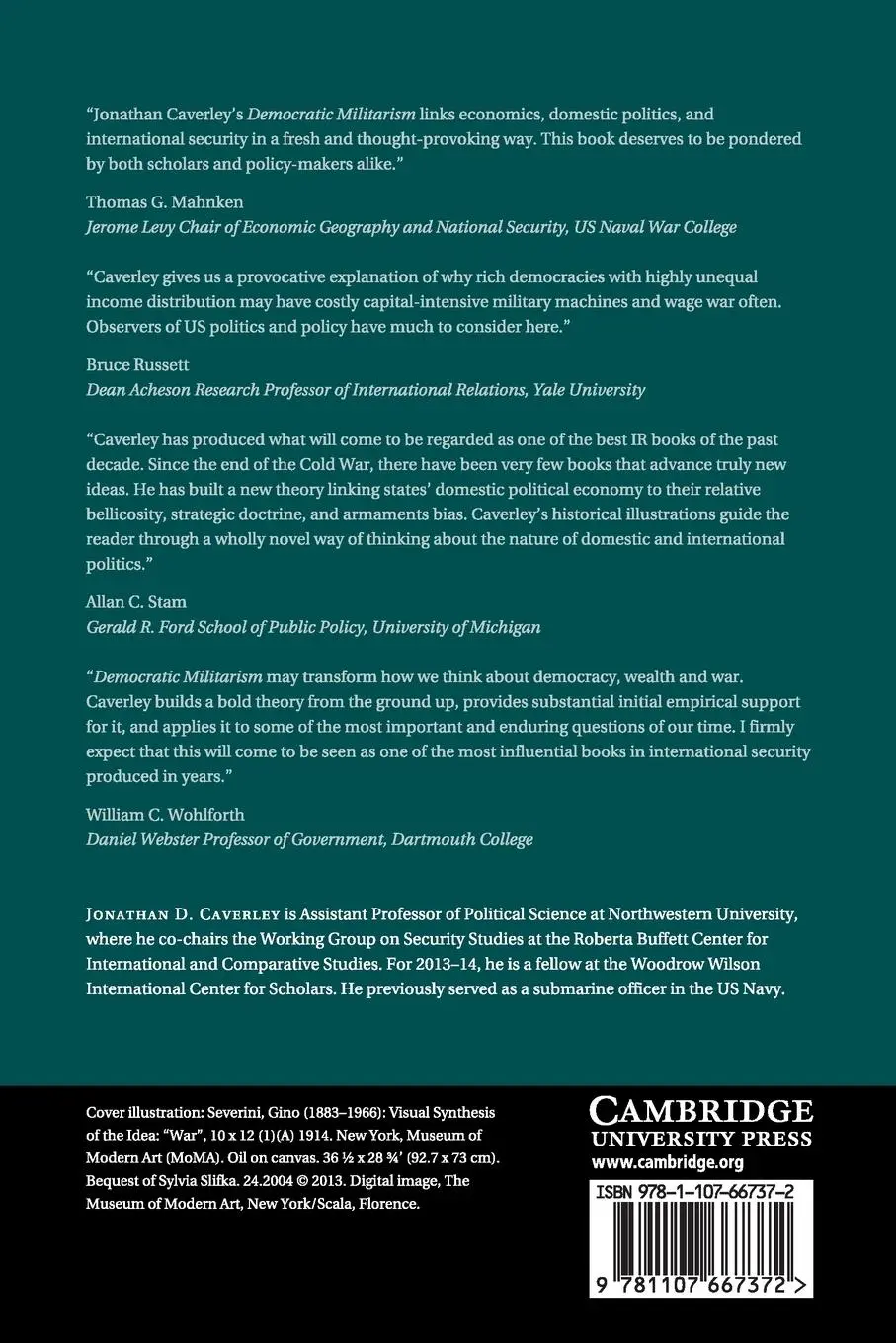 Rückseite: 9781107667372 | Democratic Militarism | Jonathan D. Caverley | Taschenbuch | Englisch