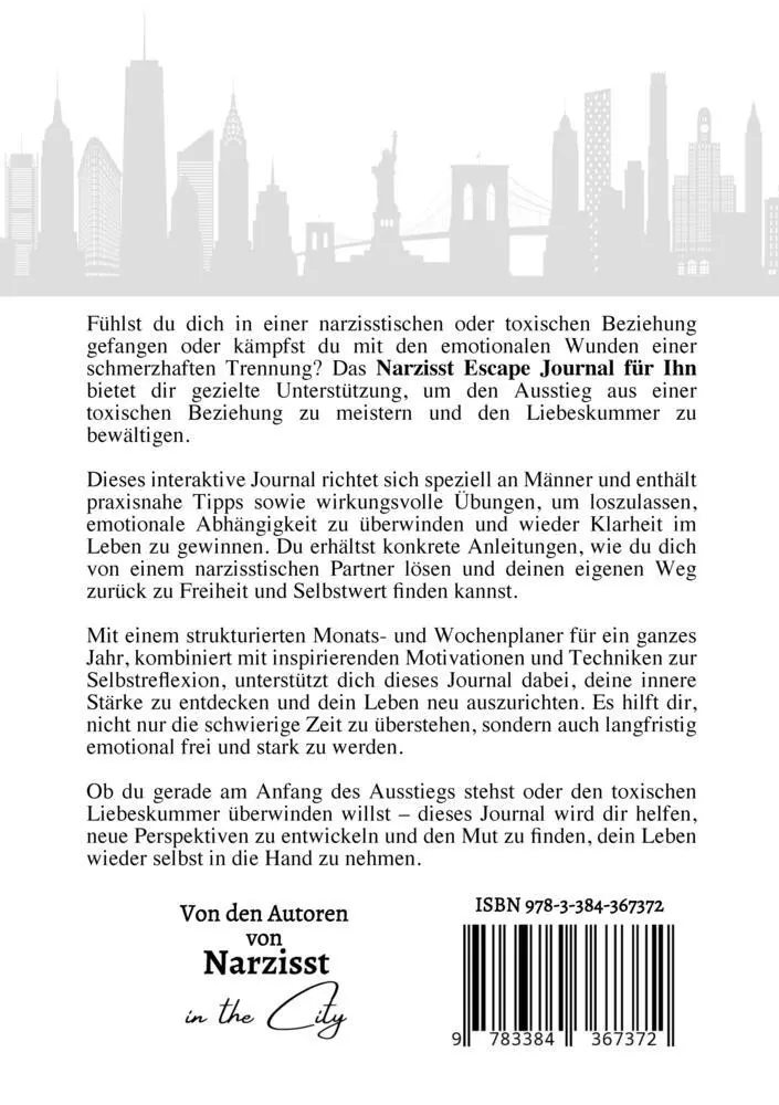 Bild: 9783384367372 | Narzisst Escape Journal für Ihn - Interaktives Journal für Männer...