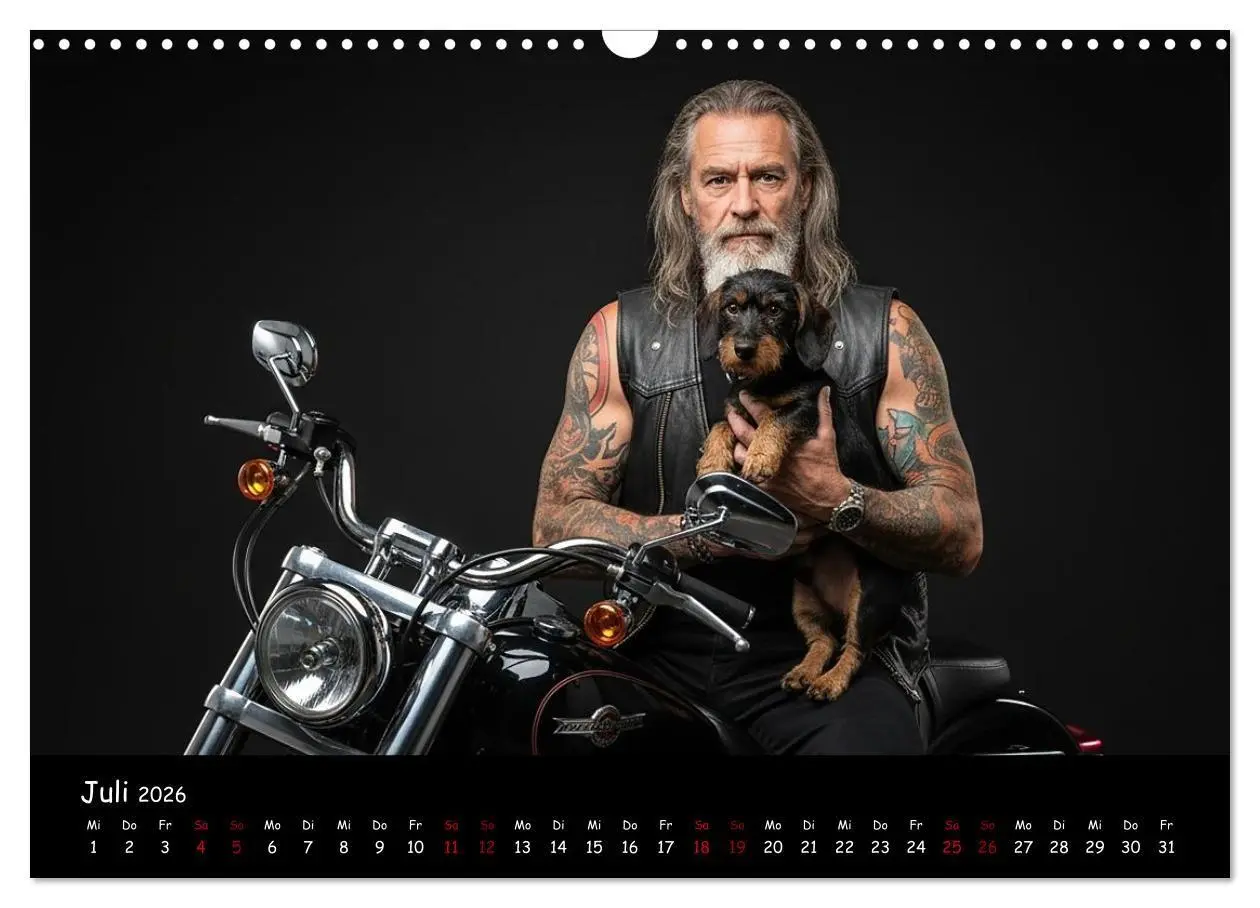 Bild: 9783516717372 | Coole Typen - Rauhaardackel (Wandkalender 2026 DIN A3 quer),...