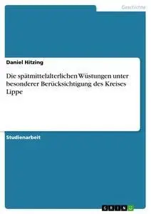 Cover: 9783640227372 | Die spätmittelalterlichen Wüstungen unter besonderer...