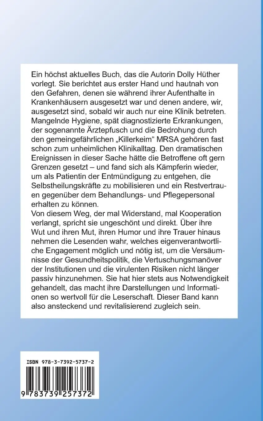 Rückseite: 9783739257372 | MRSA | Die Vertuschungsmaschinerie | Dolly Hüther | Taschenbuch | 2015