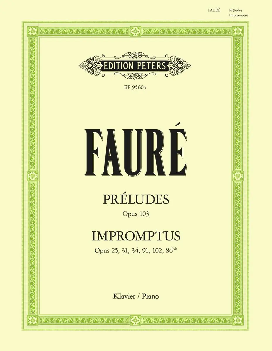 Cover: 9790014077372 | Préludes and Impromptus for Piano | Gabriel Fauré | Taschenbuch | 2022
