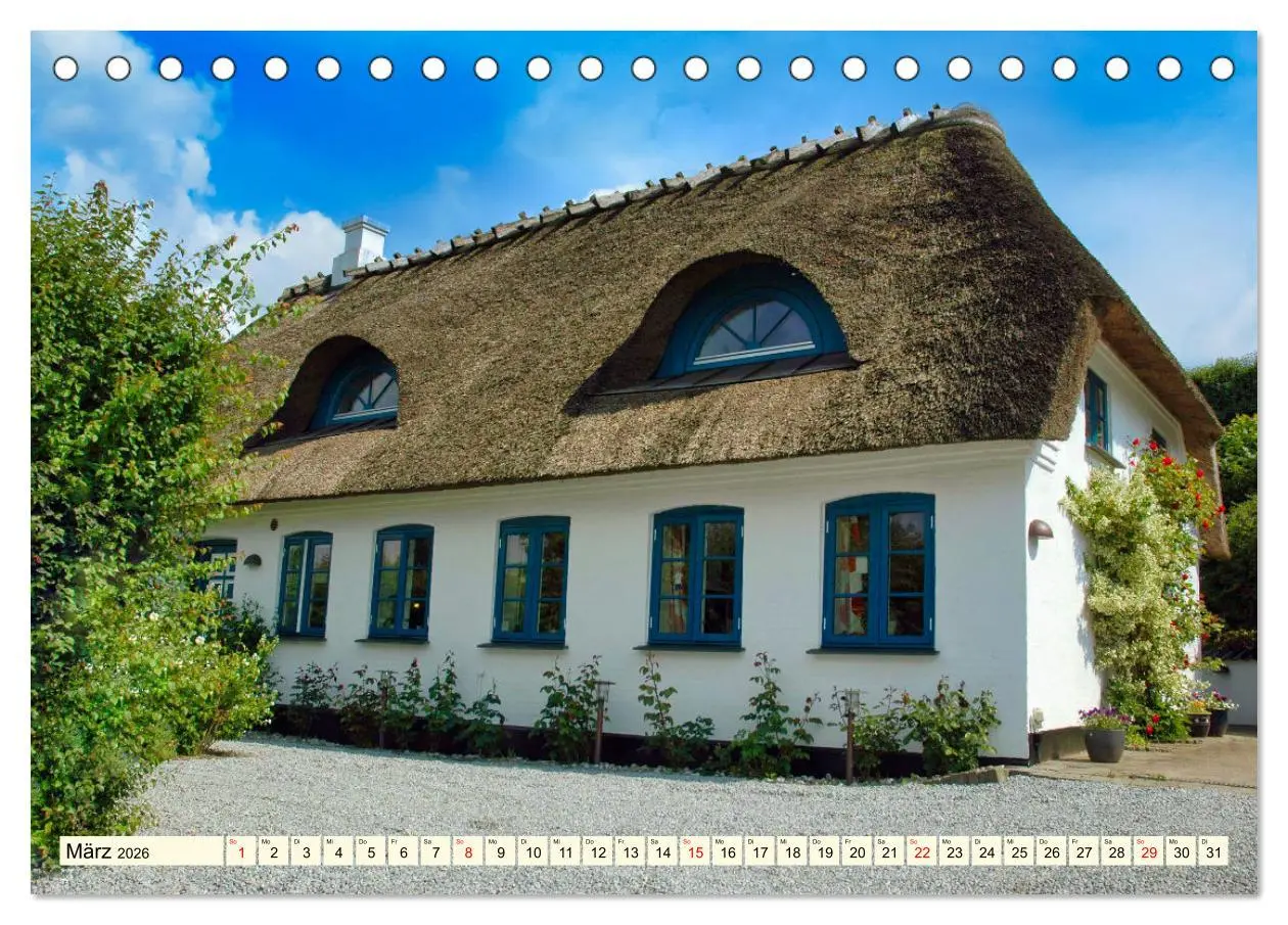 Bild: 9783457477472 | Idyllische Reetdachhäuser (Tischkalender 2026 DIN A5 quer),...