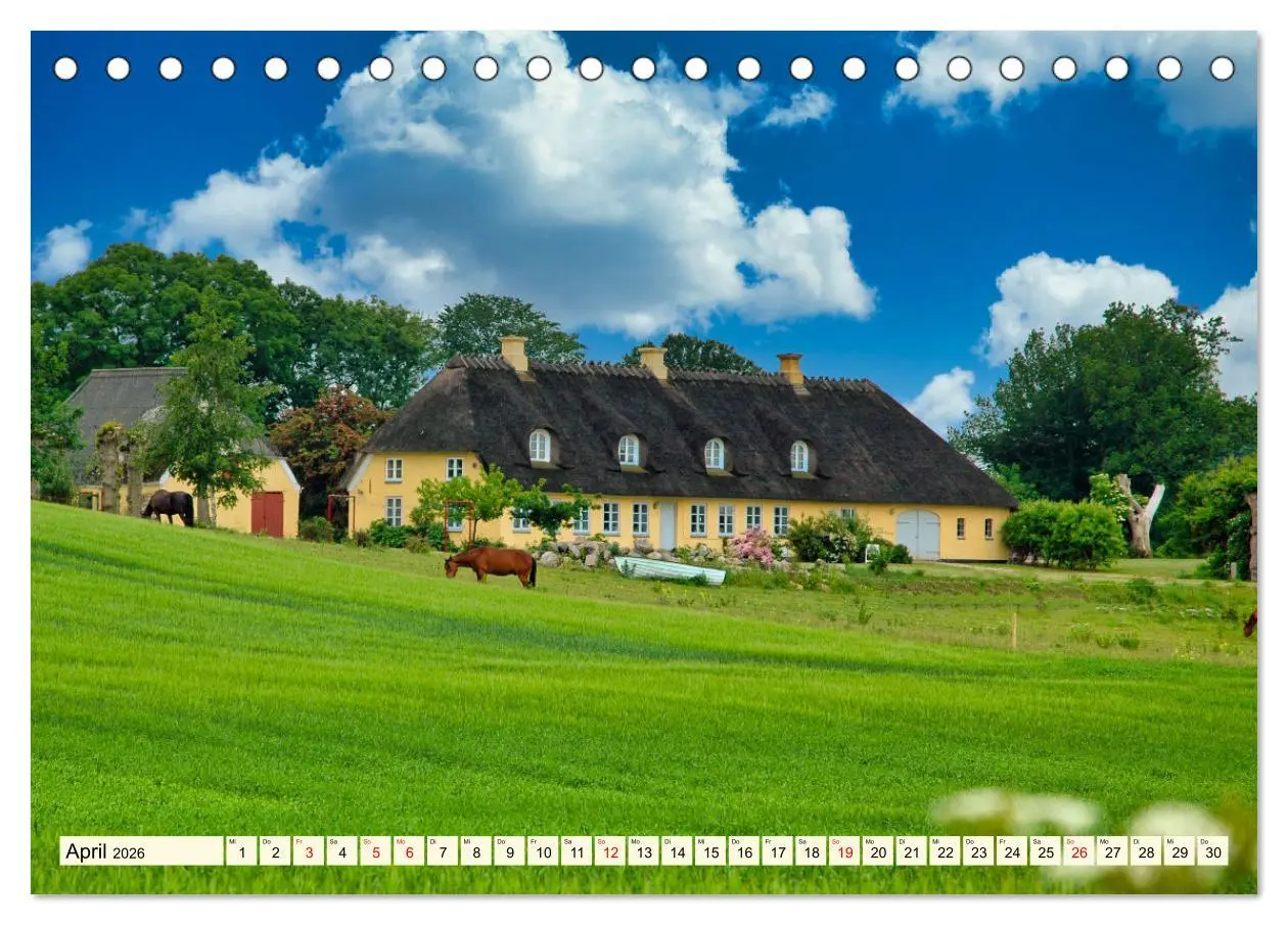 Bild: 9783457477472 | Idyllische Reetdachhäuser (Tischkalender 2026 DIN A5 quer),...