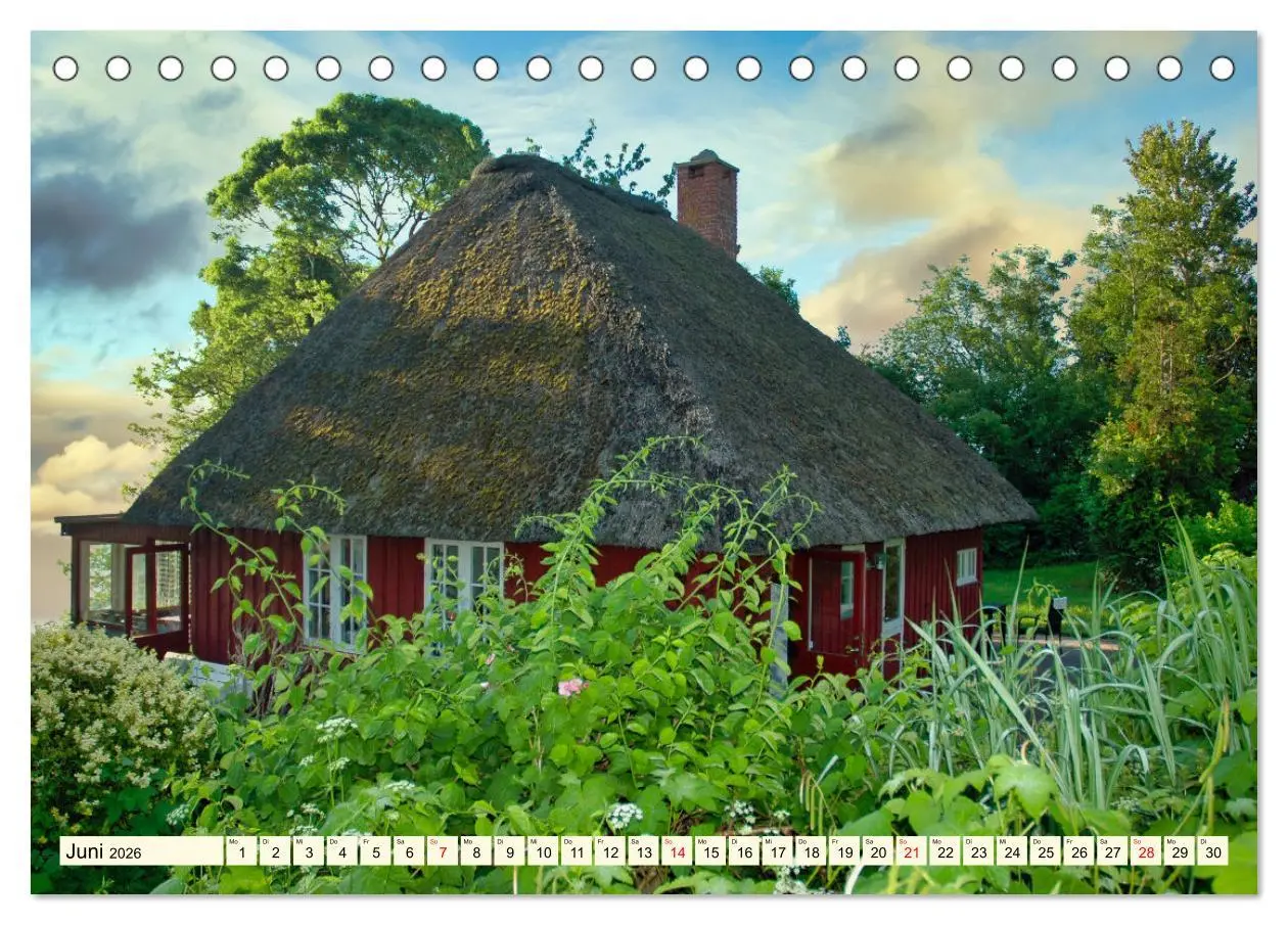 Bild: 9783457477472 | Idyllische Reetdachhäuser (Tischkalender 2026 DIN A5 quer),...