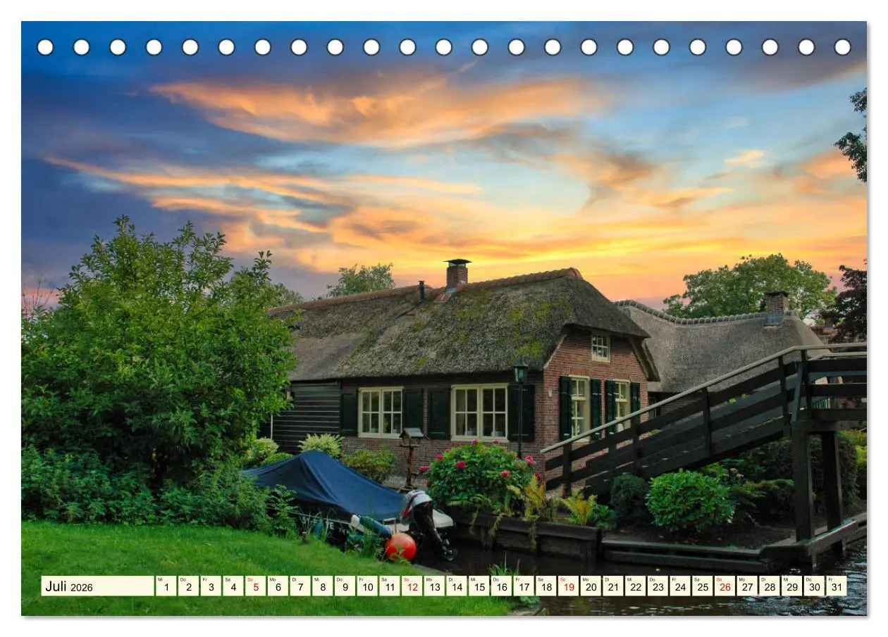 Bild: 9783457477472 | Idyllische Reetdachhäuser (Tischkalender 2026 DIN A5 quer),...